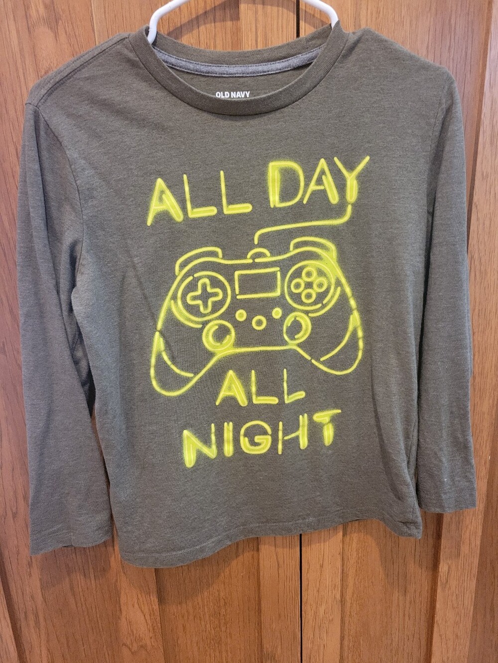 Old Navy Long Sleeve Boys Video Gaming Shirt. Size XL 14-16